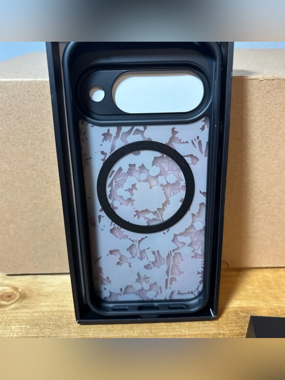 OOK Frosted Magnetic Phone Case for Google Pixel 10, Bright Flower